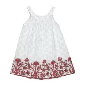 Roberta Roller Rabbit Red & Blue Floral Dress Girls Size 4